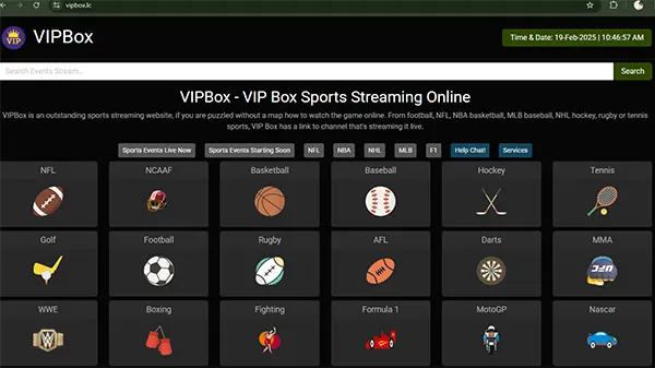 VIPBox Page